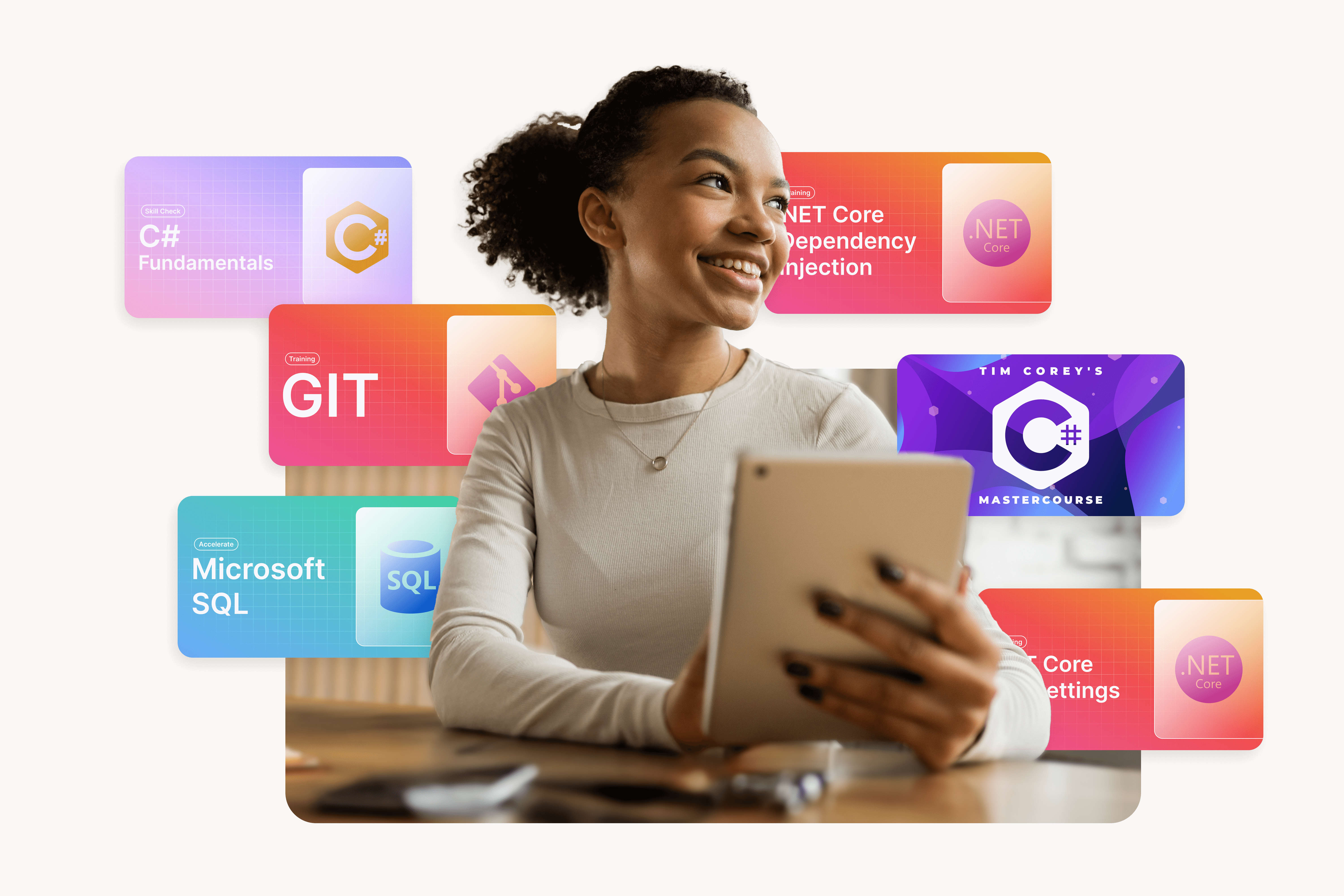 Programming concept with binary code